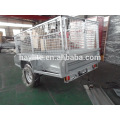 remolques galvanizados de caja pequeña 7x4 para la venta